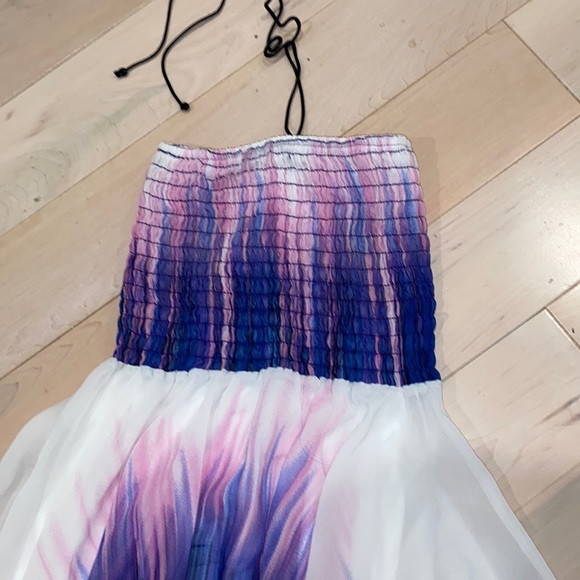 Les Tout Petits girls high low sleeveless smocked top long maxi dress - Picture 3 of 11